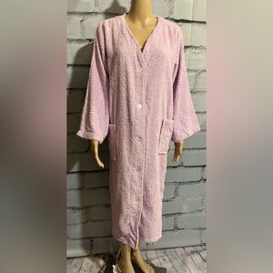 Vintage Castle HarborTerry Cloth House Robe Coat size Medium